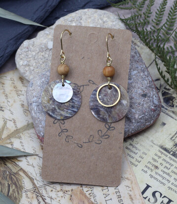 Boucles d'oreilles dorees Cercles