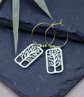 Boucles d'oreilles Arbre de vie