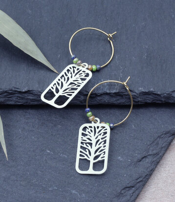 Boucles d'oreilles Arbre de vie