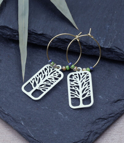 Boucles d'oreilles Arbre de vie