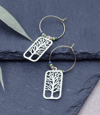 Boucles d'oreilles Arbre de vie